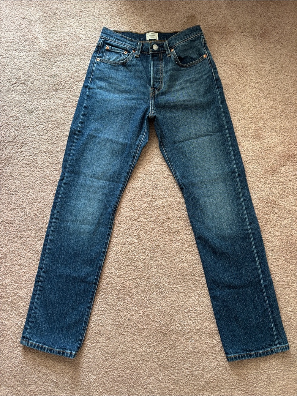 Levi's Classic Straight-Leg Jeans in Blue Denim